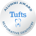 Tufts alumni award logo for restorative dentistry