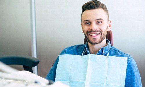 patient before his dental implant consultation