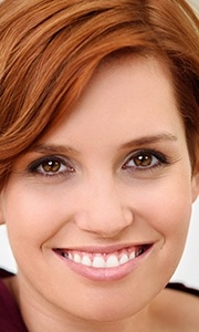Woman with healthy teeth and gums