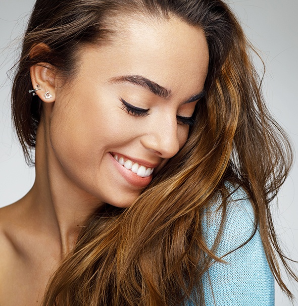 Woman with beautiful smile